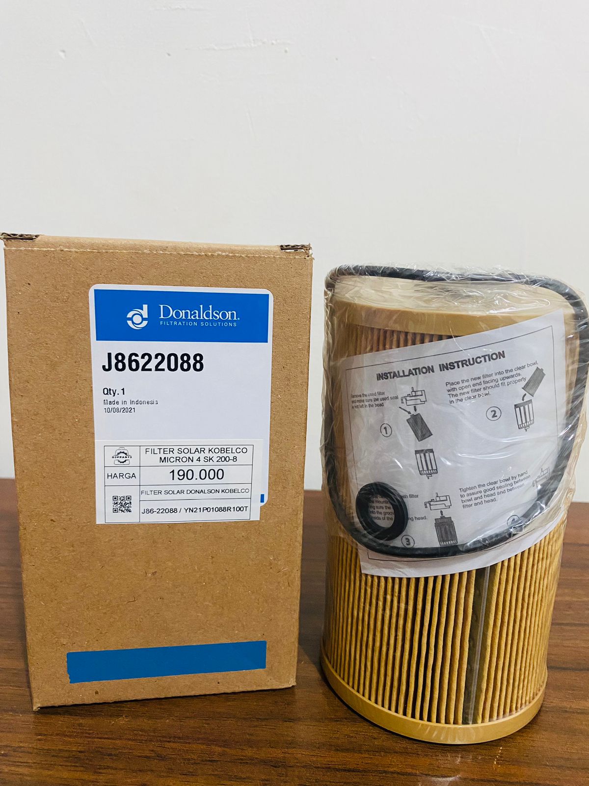 FILTER SOLAR KOBELCO MICRON 4 SK 200-8 J86-22088 DONALSON