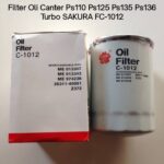 FILTER OLI SAKURA MITSUBISHI COLT DIESEL 135 PS,PS110 125 136, TURBO 2007 , RAGASA INTERCOOLER, STRADA PN C-1012