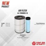 FILTER UDARA HINO 500 FL 260 Euro 4 OUTER INNER SET SAKURA PN A-13660S