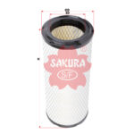 FILTER UDARA SAKURA HITACHI KOMATSU KOBELCO KUBOTA YANMAR LIUGONG NH SANY SY75C PN A-8505