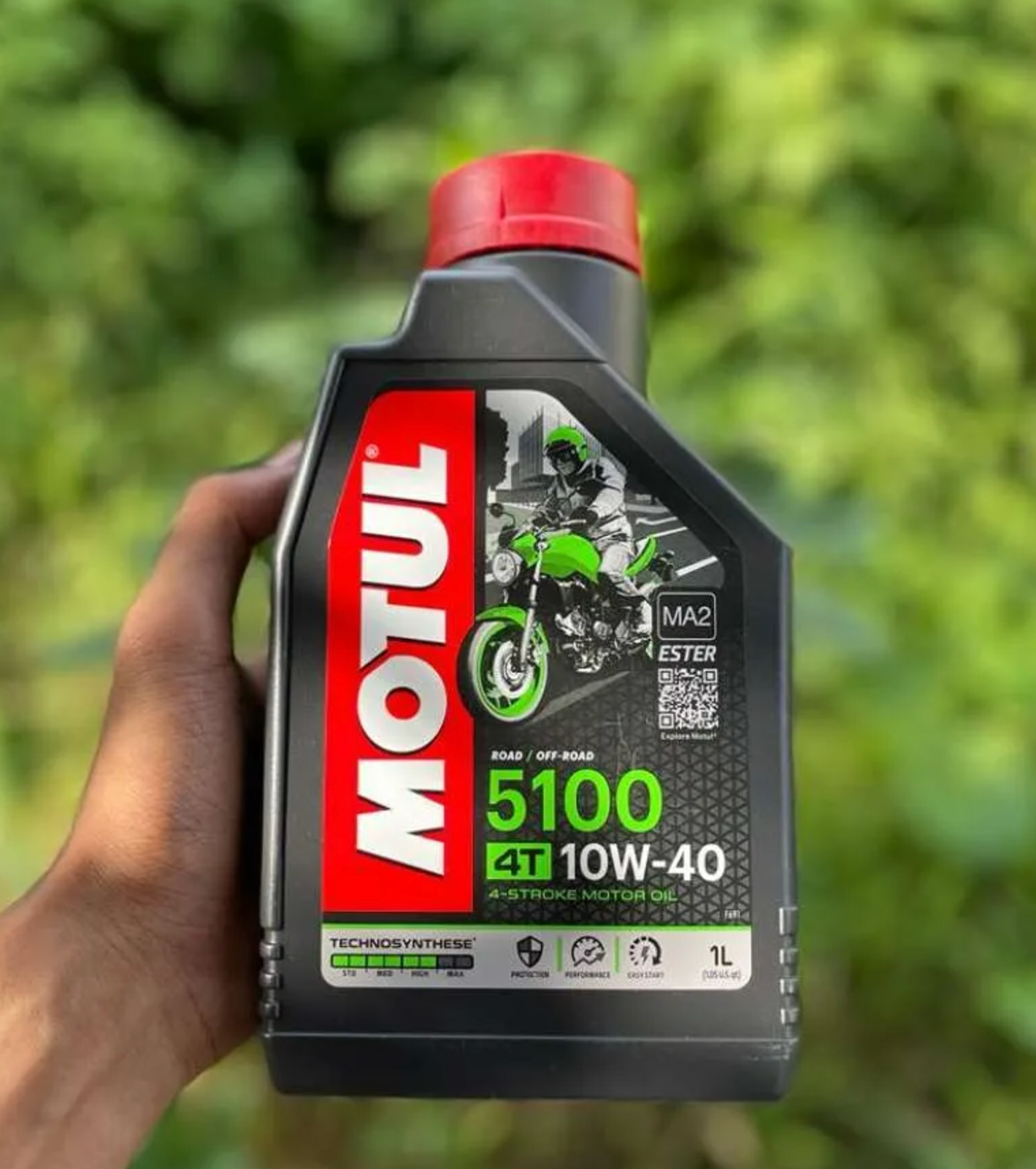 OLI BENSIN MOTOR 4 TAK MOTUL 5100 4T 10W40 1 Liter