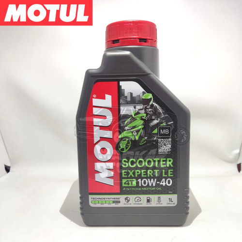 OLI BENSIN MOTOR 4 TAK MOTUL SCOOTER EXPERT LE 4T 10W40 1 Liter