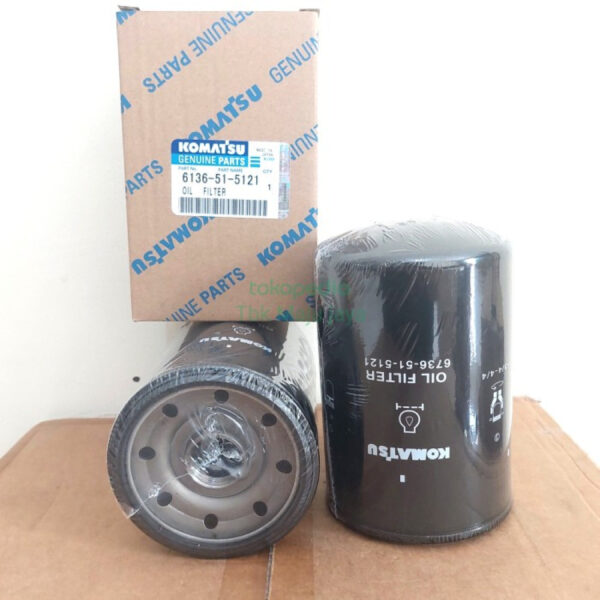 filter OLI KOMATSU UNTUK KOMATSU PC130 PC200 D65 GD521 ENGINE YUCHAI YC6 SDLG SANY MITSUBISHI LIUGONG KOBELCO CUMMINS CAT PN 6136-51-5121
