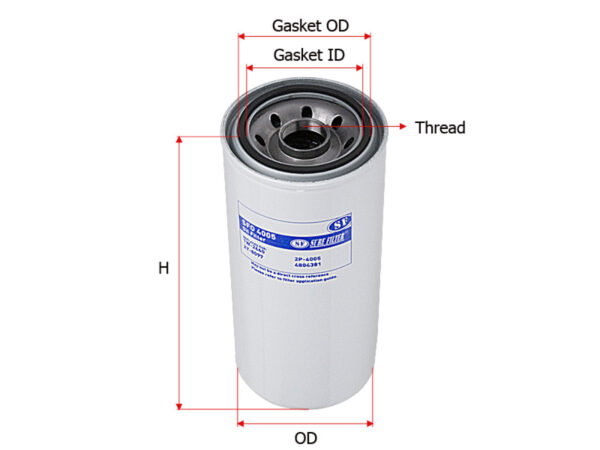 FILTER OLI SURE FILTER UNTUK CAT 345BL 349D2L D7 D8 D9 AGCO CUMMINS VOLVO PN SFO 4005
