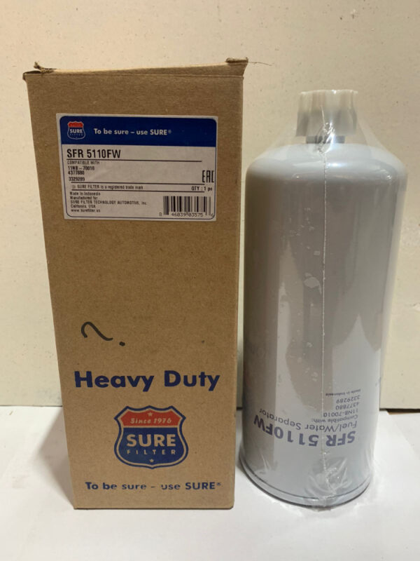 FILTER SOLAR SURE FILTER BOMAG VOLVO CUMMINS CAT DOOSAN HITACHI JHONDEER KOMATSU SANY NH PN SFR5110FW