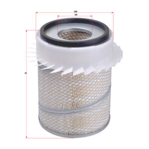 Filter Udara SURE FILTER untuk Fuso FM 215 6D14 AGCO BOMAG CAT CUMMINS ISUZU HINO UD TRUCKS NISSAN HITACHI JOHNDEER NH VOLVO PN SFA1045F