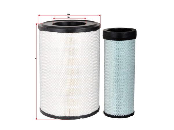 FILTER UDARA SURE FILTER OUTER LUAR INNER DALAM UNTUK HITACHI ZX 200-5G CAT 320D2 KOMATSU PC200-10 PC300 PN SFA-2503SET
