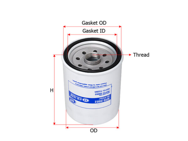FILTER OLI HIDROLIK SURE FILTER UNTUK ISEKI NT540F TOYOTA KIJANG ALPHARD PERKINS ISUZU HINO DENSO CAT PN SFO2002