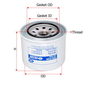 FILTER OLI transmisi SURE FILTER untuk Mitsubishi L300 hitachi Hyundai Isuzu Komatsu Toyota Kubota yANMAR vOLVO PN SFO 3180
