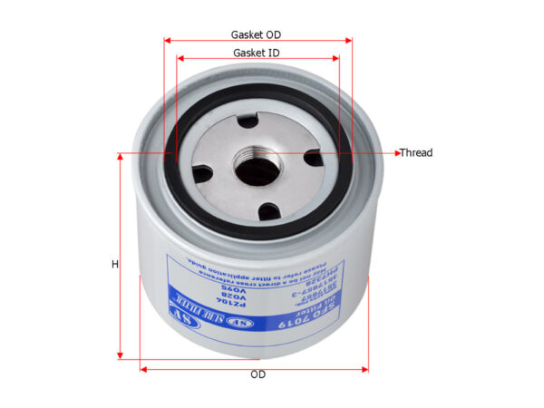 FILTER OLI SURE FILTER UNTUK BOBCAT BOMAG CAT DEUTZ HYUNDAI JCB KUBOTA PERKINS VOLVO XCMG LIUGONG PN SFO 7019
