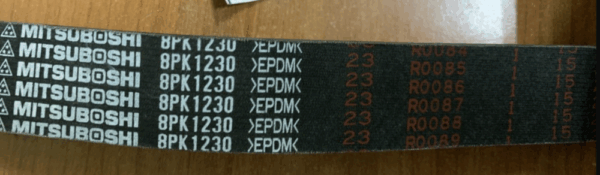 VAN Belt MITSUBOSHI untuk Excavator Komatsu PC300-7 (6743-61-3710) PN 8PK1230