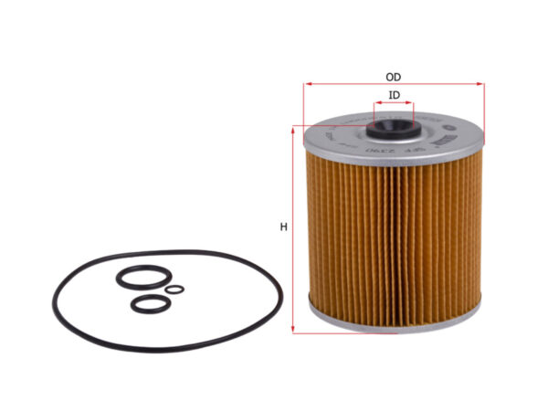 Filter solar SURE FILTER Untuk Hino Lohan Ranger H07D H07CTFM 260 SGRG Hitachi PN SFF 2390