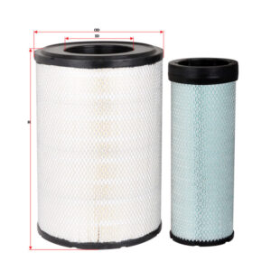 FILTER UDARA OUTER INNER LUAR DALAM SURE FILTER SET UNTUK CAT C7 HITACHI ZX200-5G KOBELCO KOMATSU AGCO New Holland Mitsubishi Johndeere Perkins PN SFA2503SET