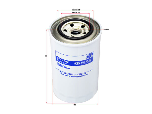 FILTER SOLAR SURE FILTER Untuk YANMAR Komatsu Hyundai JCB Doosan Hitachi KUBOTA VOLV0 LIUGONG KOBELCO SANY SDLG XCMG YUCHAI New Holland PN SFF 5802