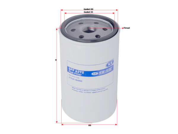 FILTER SOLAR SURE FILTER UNTUK HYUNDAI ROBEX 215-7 LOVOL PN SFF 6272