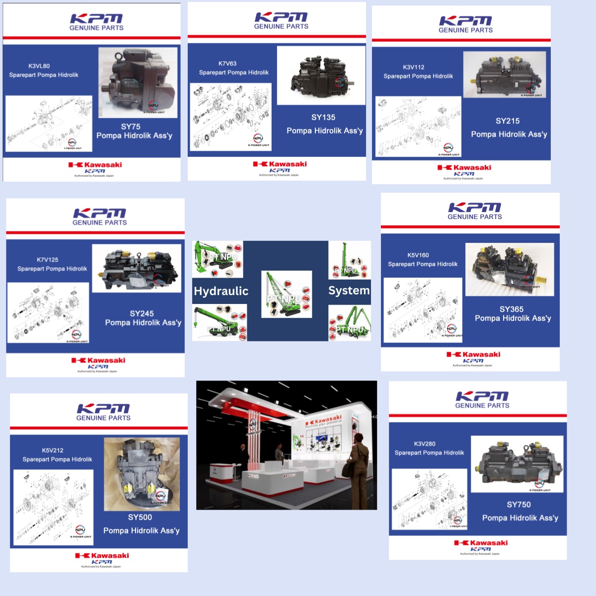 SABANI DIESEL DISTRIBUTOR JUAL MAIN PUMP ASSY MEREK KPM KAWASAKI GENUINE UNTUK EKSAVATOR SANY SABANI DIESEL DISTRIBUTOR JUAL MAIN PUMP ASSY MEREK KPM KAWASAKI GENUINE UNTUK EKSAVATOR SANY