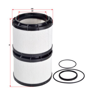 FILTER OLI HIDROLIK SURE FILTER UNTUK SK200-8 HINO J05E PN SFH 6100SET