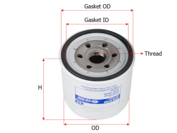 FILTER OLI SURE FILTER UNTUK MITSUBISHI FORKLIFT CAT 320 KOBELCO NISSAN UD TRUCKS PERKINS VOLVO PN SFO0100