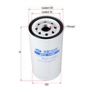 FILTER OLI SURE FILTER UNTUK CUMMINS HINO ISUZU DEUTZ MITSUBISHI CAT HITACHI KOMATSU JOHNDEERE LIUGONG VOLVO NEW HOLLAND MF PN SFO1440