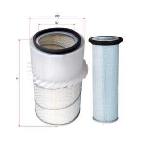 FILTER UDARA OUTER INNER LUAR DALAM SET VOLVO UNTUK VOLVO HYUNDAI R200LC CAT CUMMINS HINO HITACHI KOMATSU PC120 GD405A MITSUBISHI UD TRUCKS NISSAN PN 7008166+7009375