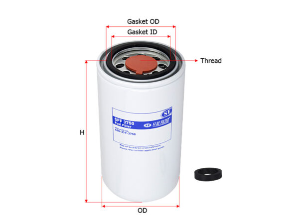 FILTER SOLAR SURE FILTER UNTUK KOMATSU PC200MO CUMMINS CHINA LOKAL DOOSAN HYUNDAI JCB LIUGONG MASSEY FERGUSON NEW HOLLAND SANY WIRTGEN PN SFF 3750
