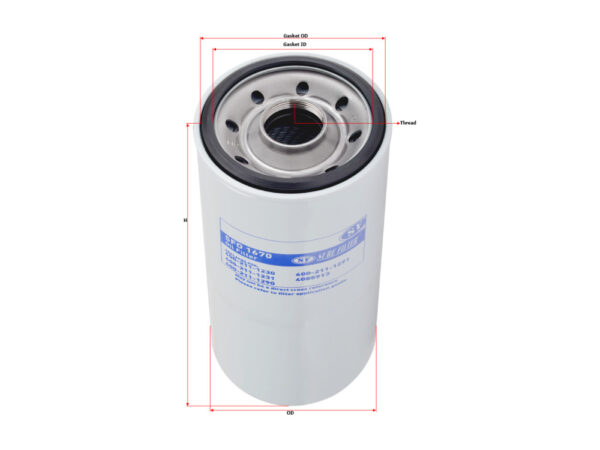 FILTER OLI SURE FILTER UNTUK KOMATSU CUMMINS HITACHI MASSEY FERGUSON NH MITSUBISHI YANMAR PN SFO1670