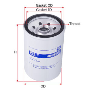 filter OLI SURE FILTER UNTUK ENGINE YUCHAI YC6 SDLG SANY MITSUBISHI LIUGONG KOMATSU KOBELCO CUMMINS CAT PN SFO5121