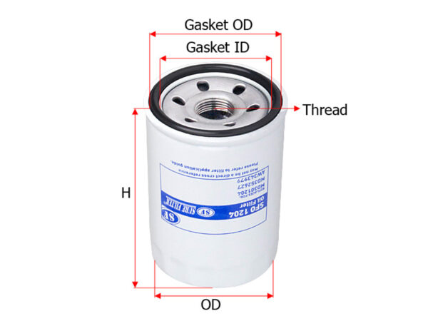 FILTER OLI SURE FILTER UNTUK MITSUBISHI ALL NEW TRiTON NEW PAJERO HINO CAT HITACHI KIA HYUNDAI ISUZU NH UD TRUCKS VOLVO YANMAR PN SFO 1204
