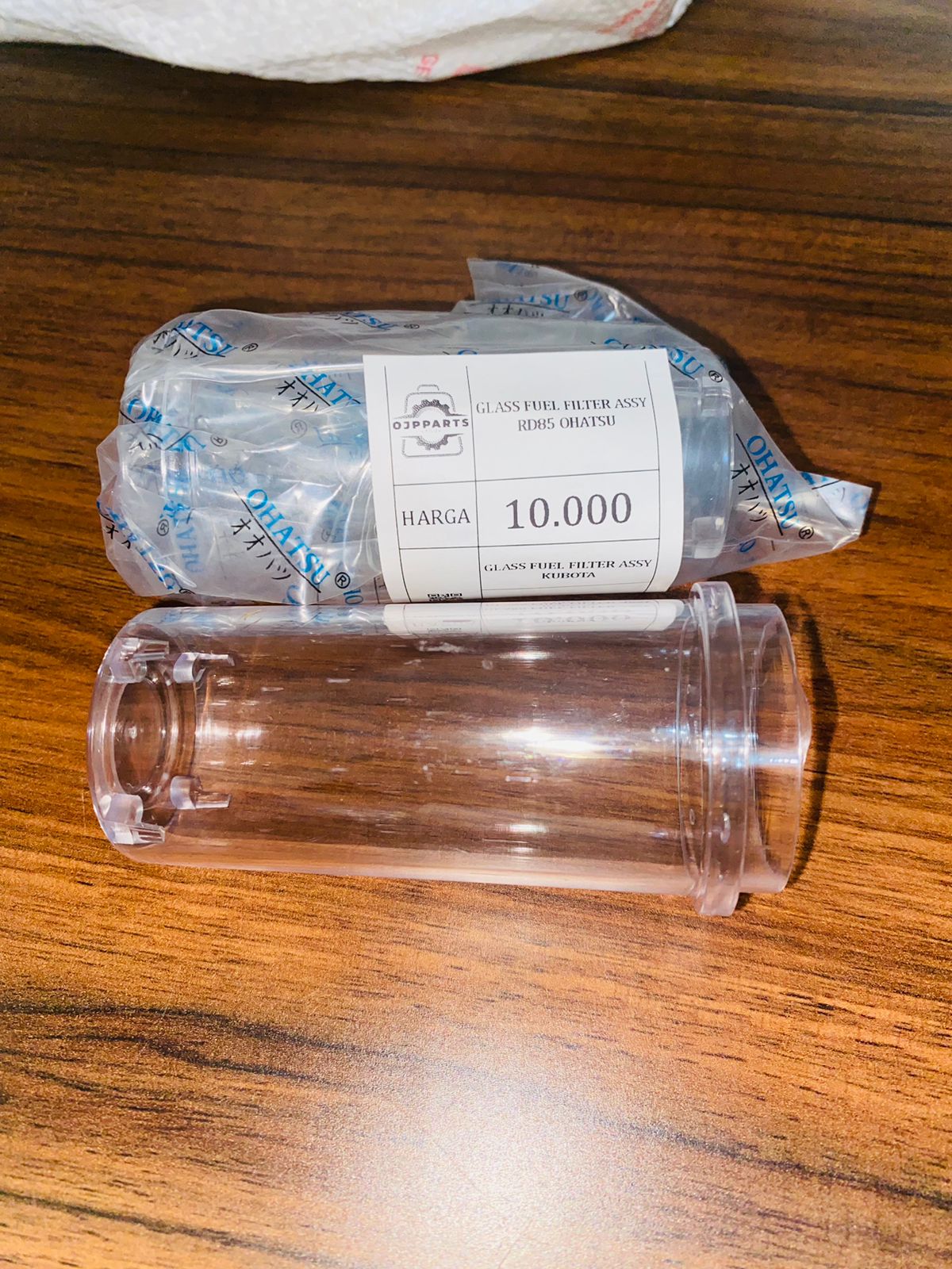 GLASS FUEL FILTER ASSY RD85 OHATSU