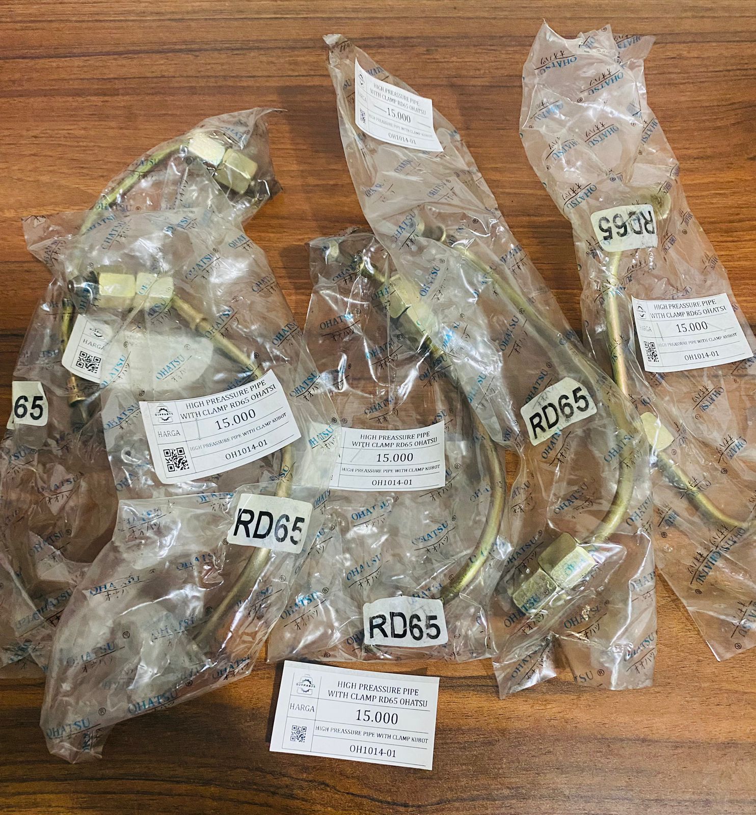 HIGH PREASSURE PIPE WITH CLAMP RD65 OHATSU