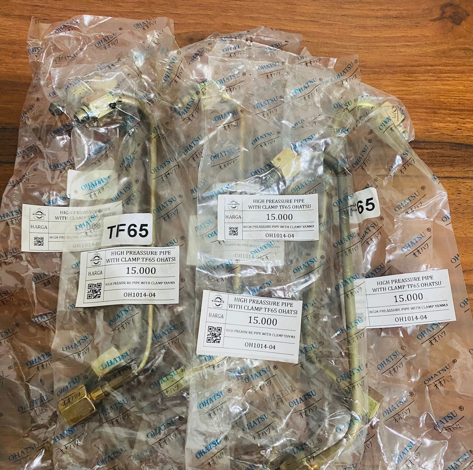 HIGH PREASSURE PIPE WITH CLAMP TF65 OHATSU