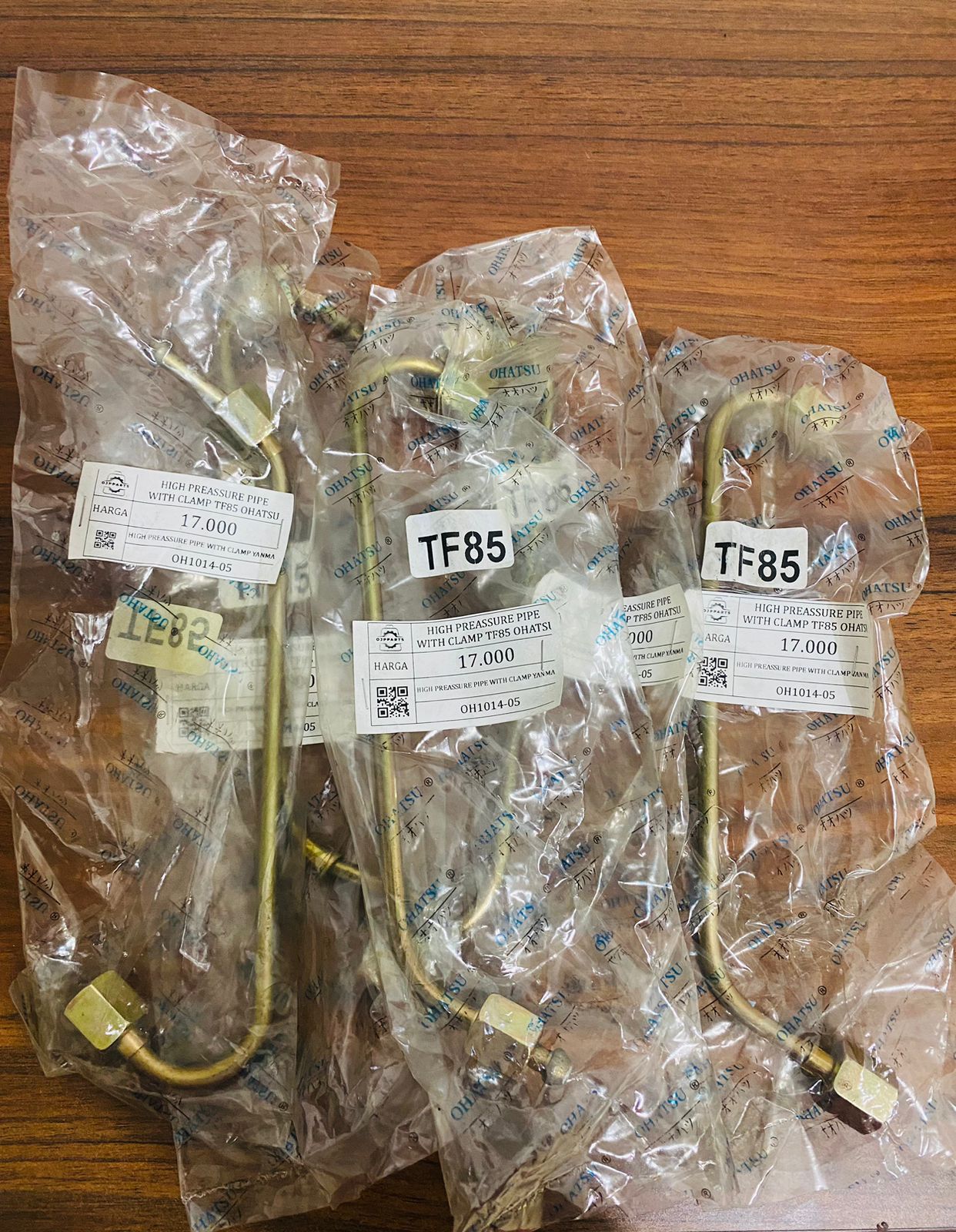 HIGH PREASSURE PIPE WITH CLAMP TF85 OHATSU