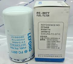 FILTER SOLAR LEFONG UNTUK KOMATSU PC200MO CUMMINS CHINA LOKAL DOOSAN HYUNDAI JCB LIUGONG MASSEY FERGUSON NEW HOLLAND SANY WIRTGEN PN FC-2077