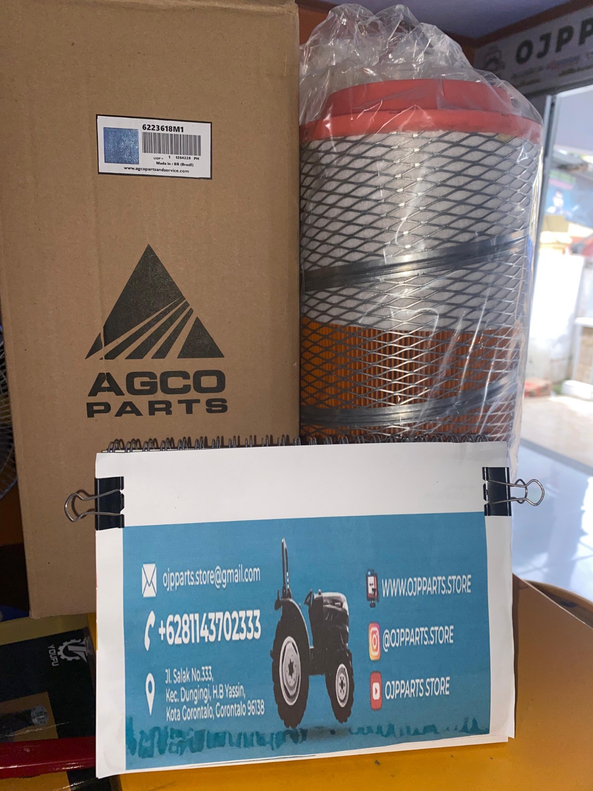 FILTER UDARA OUTER LUAR AGCO UNTUK MASSEY FERGUSON JOHNDEERE NEW HOLLAND CASE MITSUBISHI PN 6223618M1