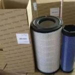 FILTER UDARA LUAR DALAM OUTER INNER SET PERKINS UNTUK PERKINS MASSEY FERGUSON JCB KOMATSU SAKAI PN 26510353+26510354