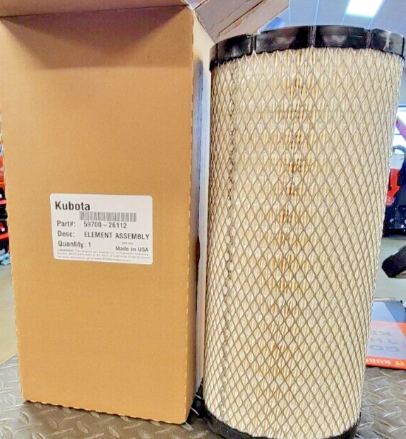 FILTER UDARA OUTER KUBOTA Untuk Kubota V3800 perkins 80 KVA Bomag Hitachi Yanmar Komatsu Kobelco Cat NH MF SDLG lg916 lg918 PN 59700-26112