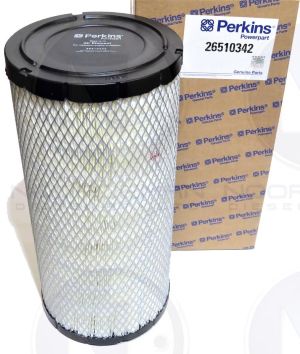 FILTER UDARA OUTER Perkins Untuk genset perkins 80 KVA Bomag Hitachi Yanmar Komatsu Kobelco Cat NH MF SDLG lg916 lg918 PN 26510342