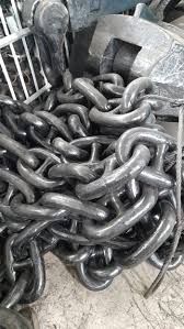 RANTAI JANGKAR Stud Link Chain + KS 32 mm SET ( 27.5 mtr) Uk 32MM Grade U2 w Lloyd Lenght Rantai Kapal