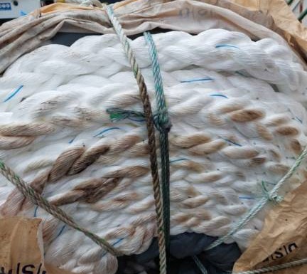 TALI TAMBANG KAPAL TALI CIR ROPE PP MONOFILAMENT 8 STRAND PERROLL CIR 9 @220 METER MANHO W LLOYD