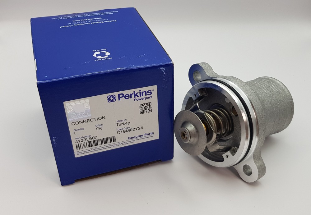 Thermostat housing Lengkap Set Perkins UNTUK Perkins MASSEY FERGUSON JCB CAT PN 4133L507