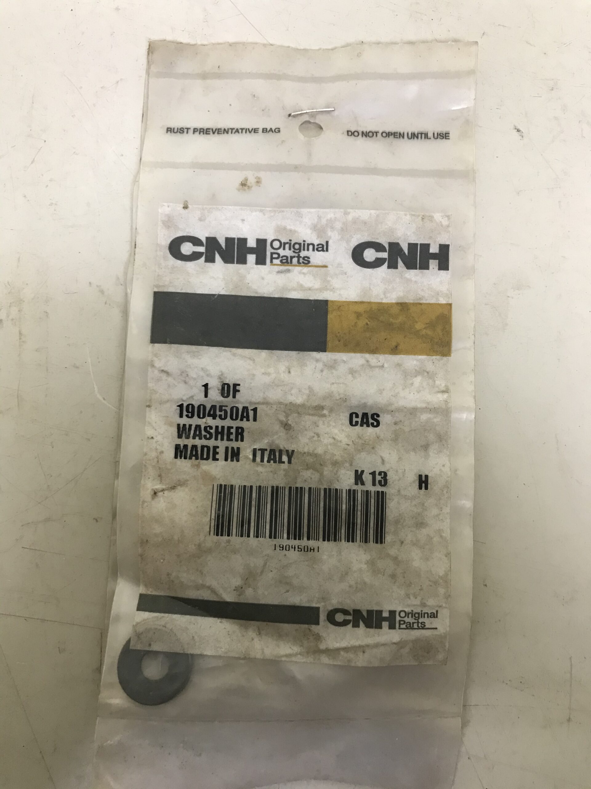 WASHER NEW HOLLAND B80B PN 190450A1