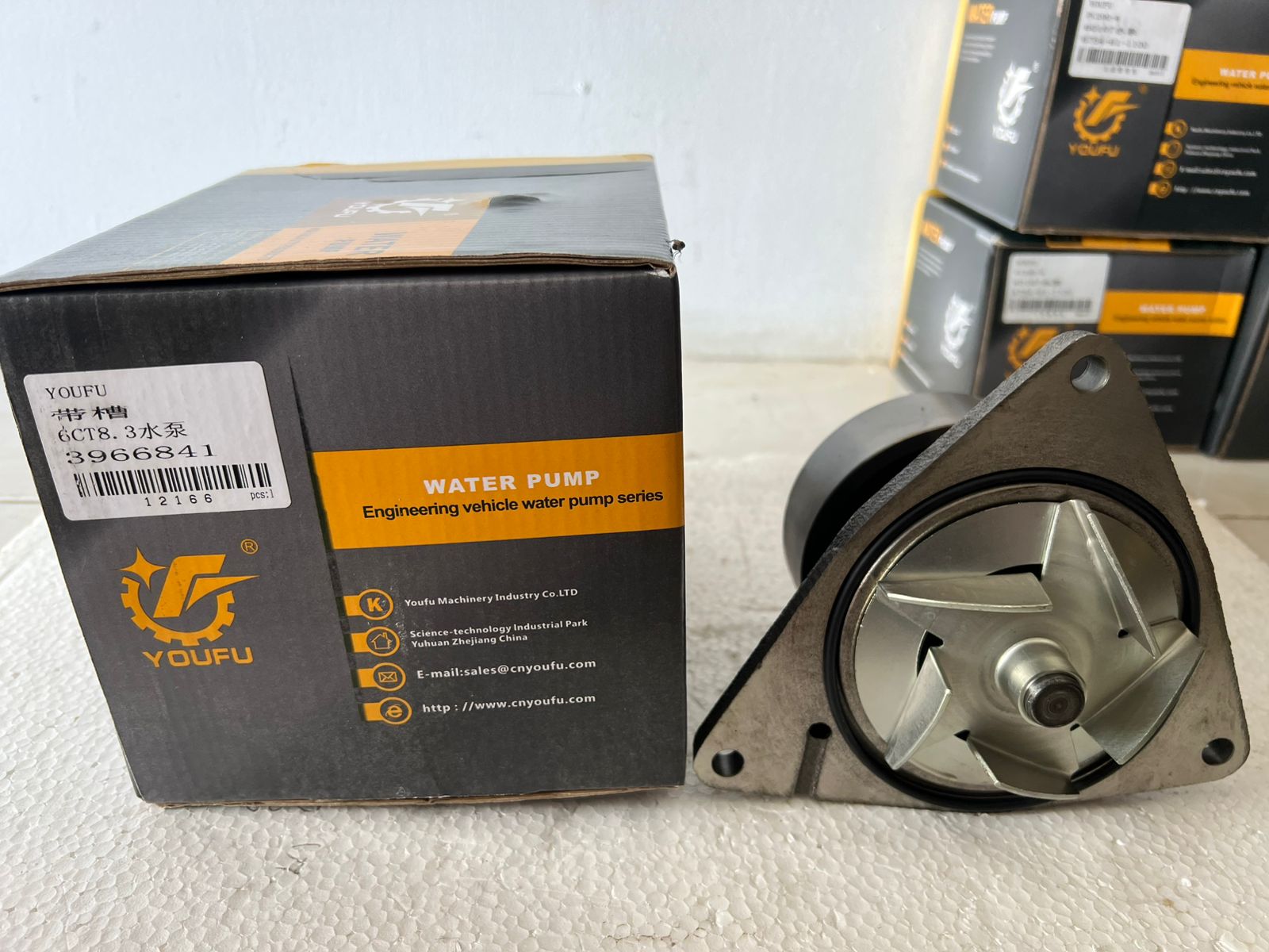 WATER PUMP YOUFU UNTUK KOMATSU PC300 6D114 CUMMINS 6CT8-3 PN 3966841