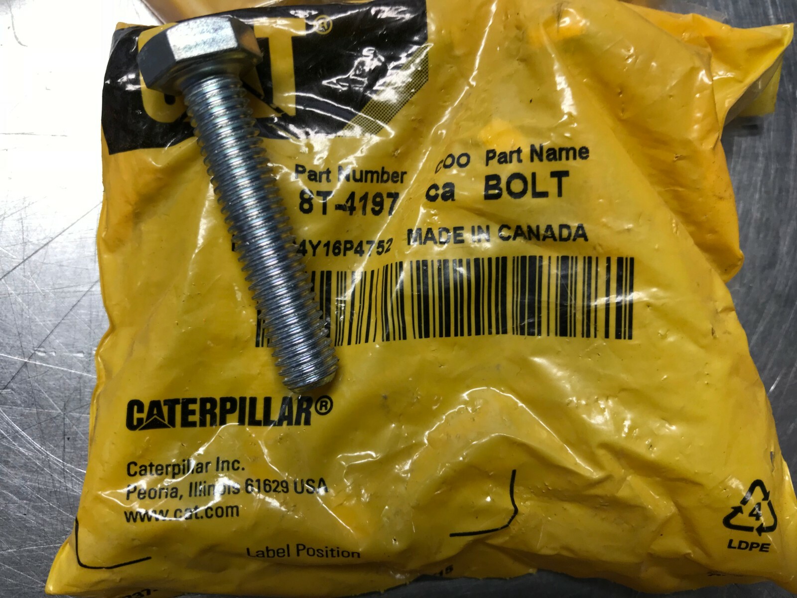 Baut Kepala Hex Full Drat UK M8-1.25 x 40mm cat PN 8T-4197