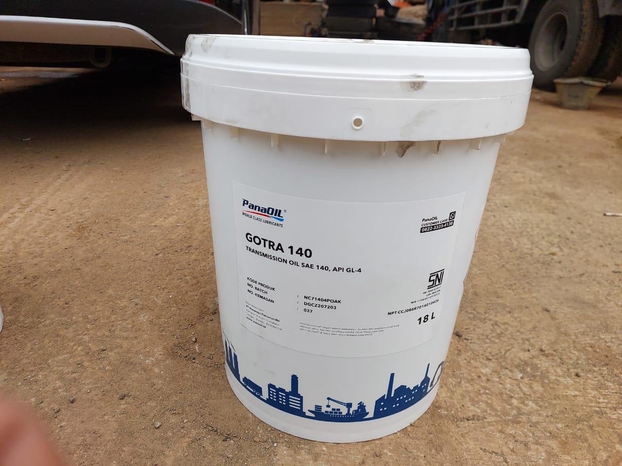 OLI TRANSMISI GOTRA 140 PANAOIL SAE 140 API GL-4 PAIL 18 L