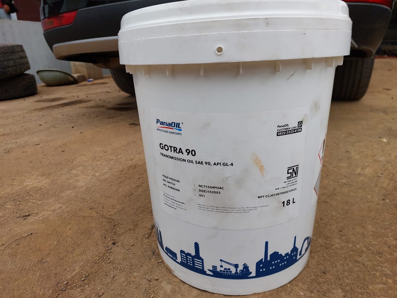 OLI TRANSMISI GOTRA 90 PANAOIL SAE 90 API GL-4 PAIL 18 L