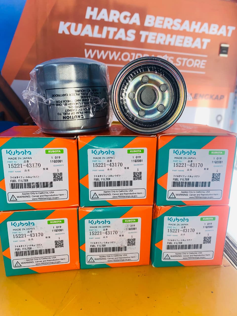 FILTER SOLAR atas Kubota UNTUK U50 BOB CAT CASE Hino Lohan FM 260 TI Toyota Dyna dutro PS110 130 HT DAIHATSU JCB KUBOTA MF SANY SDLG XCMG YANMAR PN 15221-4317-0