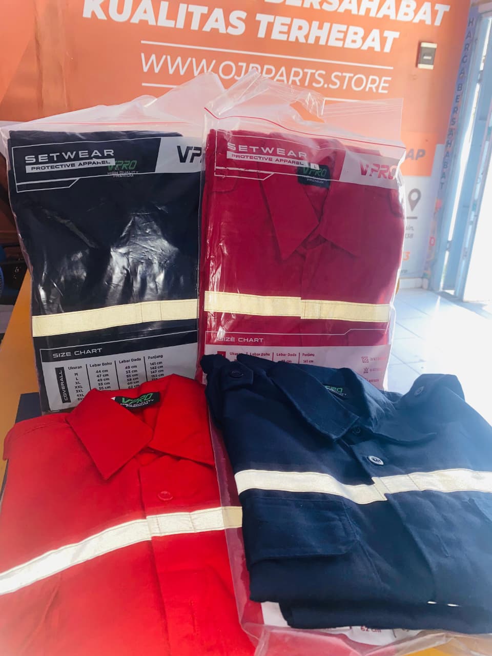 WEARPACK SAFETY SET BAJU CELANA MEREK VPRO SIZE XL