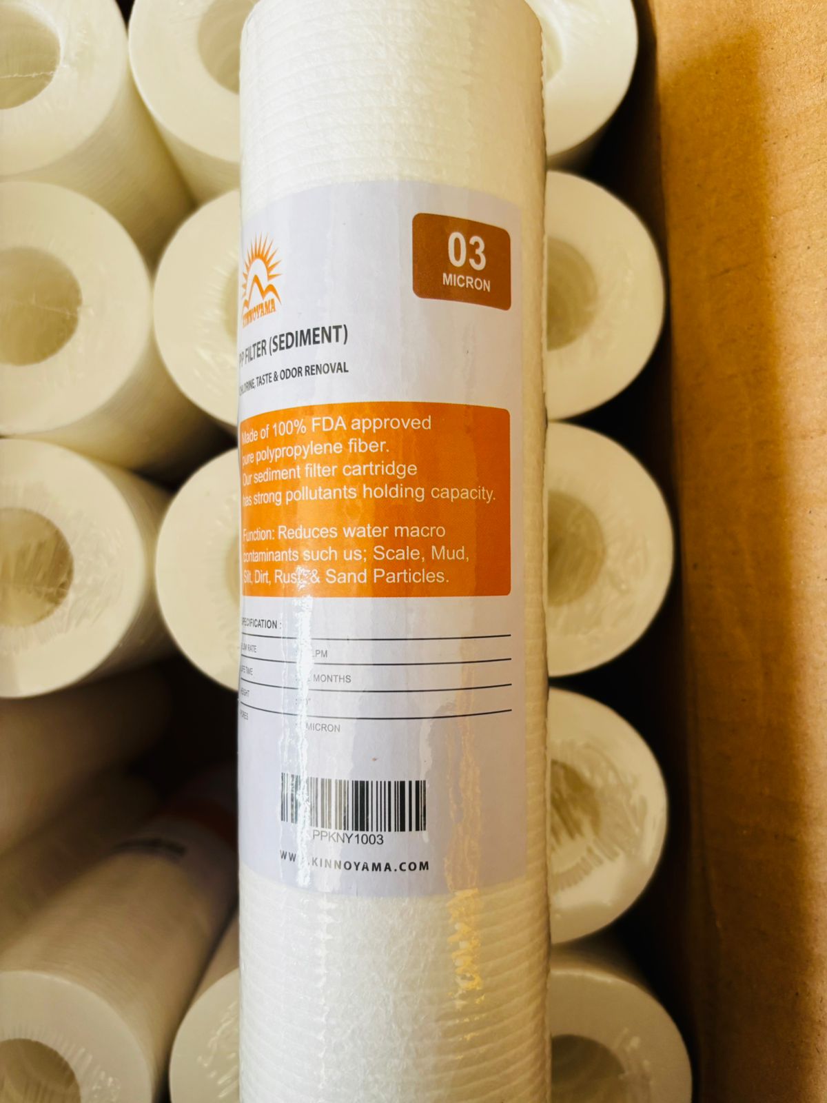 FILTER AIR SEDIMENT PP FILTER KINNOYAMA 03 MICRON