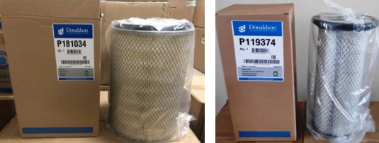 FILTER UDARA SET OUTER INNER DONALDSON Sunward SWE210 Isuzu 6BG1TRP HITACHI LX210E DOOSAN BOMAG NISSAN PN P181034+P119374