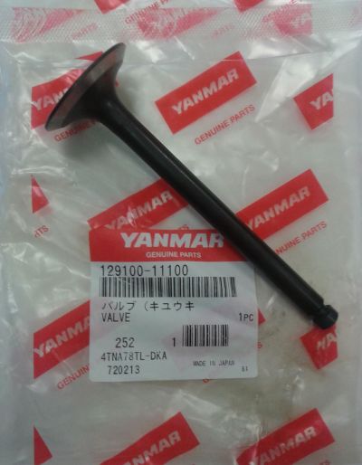 VALVE INTAKE GENSET YANMAR 30KVA 4TNE-84T G1A-64709-2013 PN 129100-11100